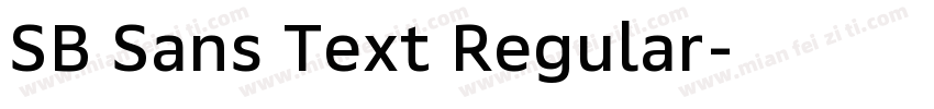 SB Sans Text Regular字体转换